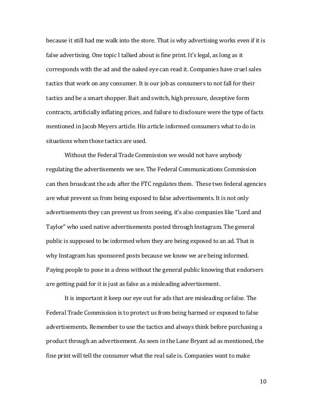 research papers on advertisements